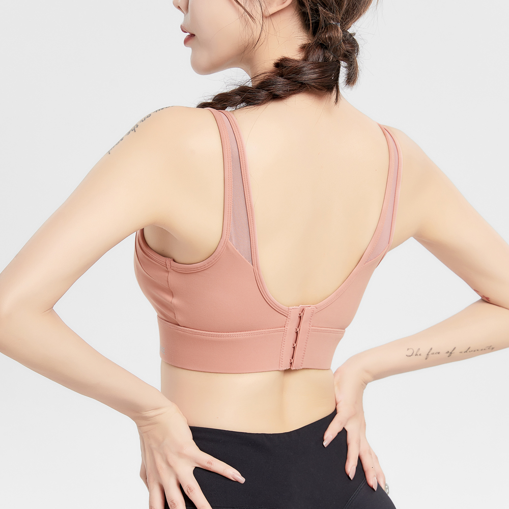 New Arrival Fiess Yoga Cross Open Back Gym Crop Top High Impact Adjustable Sports Bra