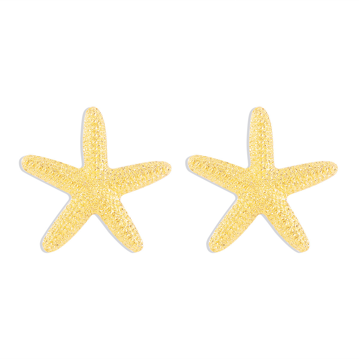 Simple starfish alloy earrings temperament fashion geometric star resort stud earrings Free shipping