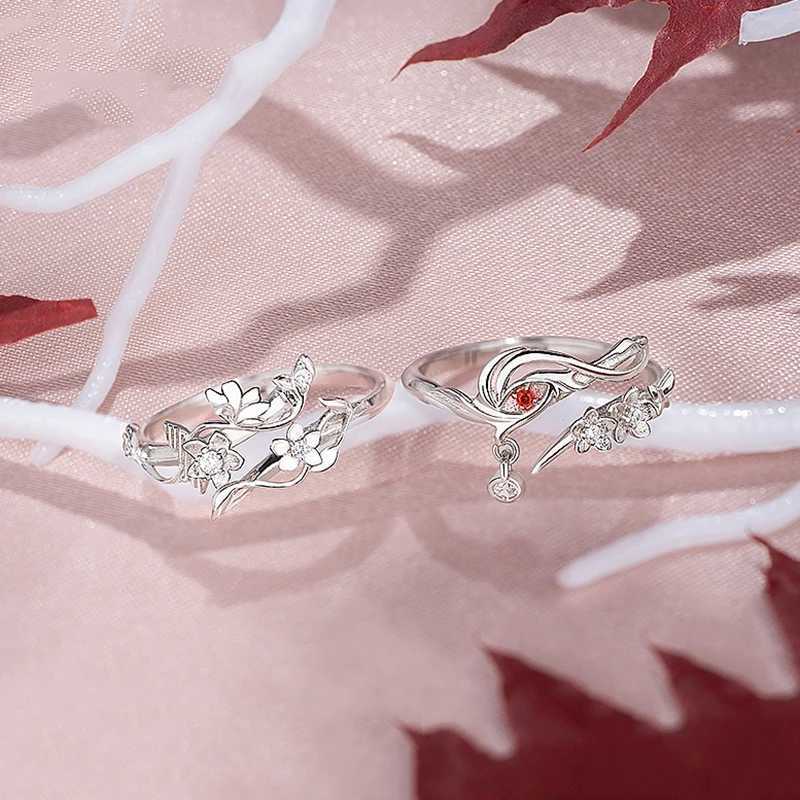 Anime Tian Guan Ci Fu Ring Heaven Officials Blessing Hua Cheng Xie Lian Adjustable Unisex Couple Rings Jewelry Accessories GiftX240921
