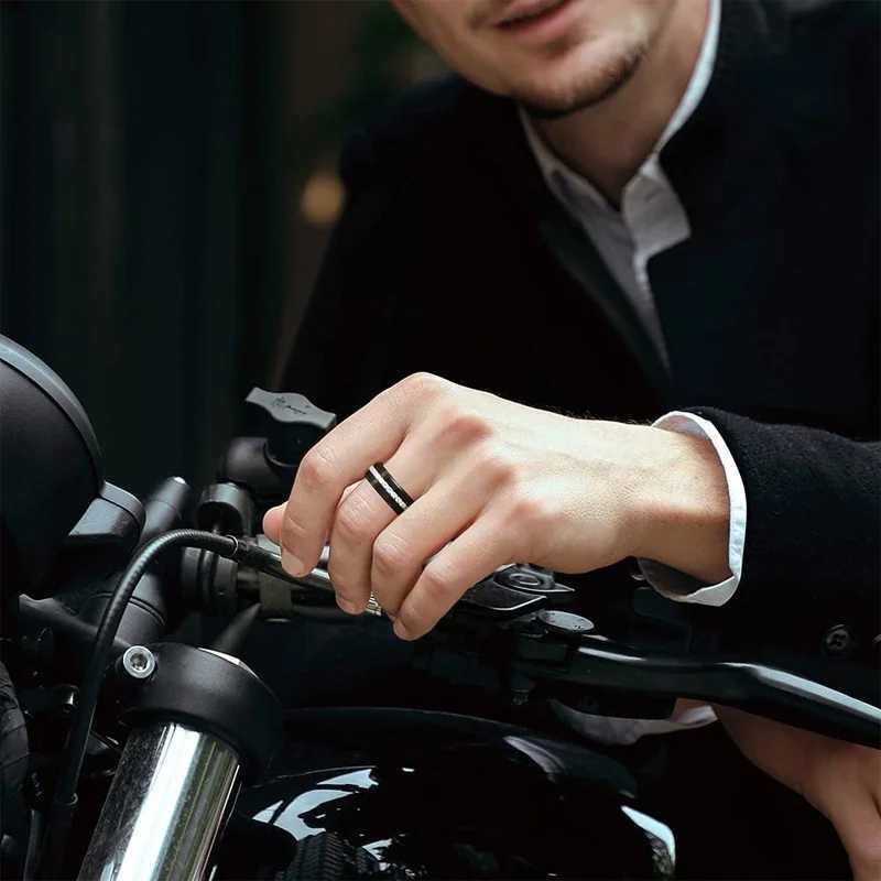 Luxury couple ring sweet love heart-shaped womens ruby ring and black mens Engagement Wedding RingX240921
