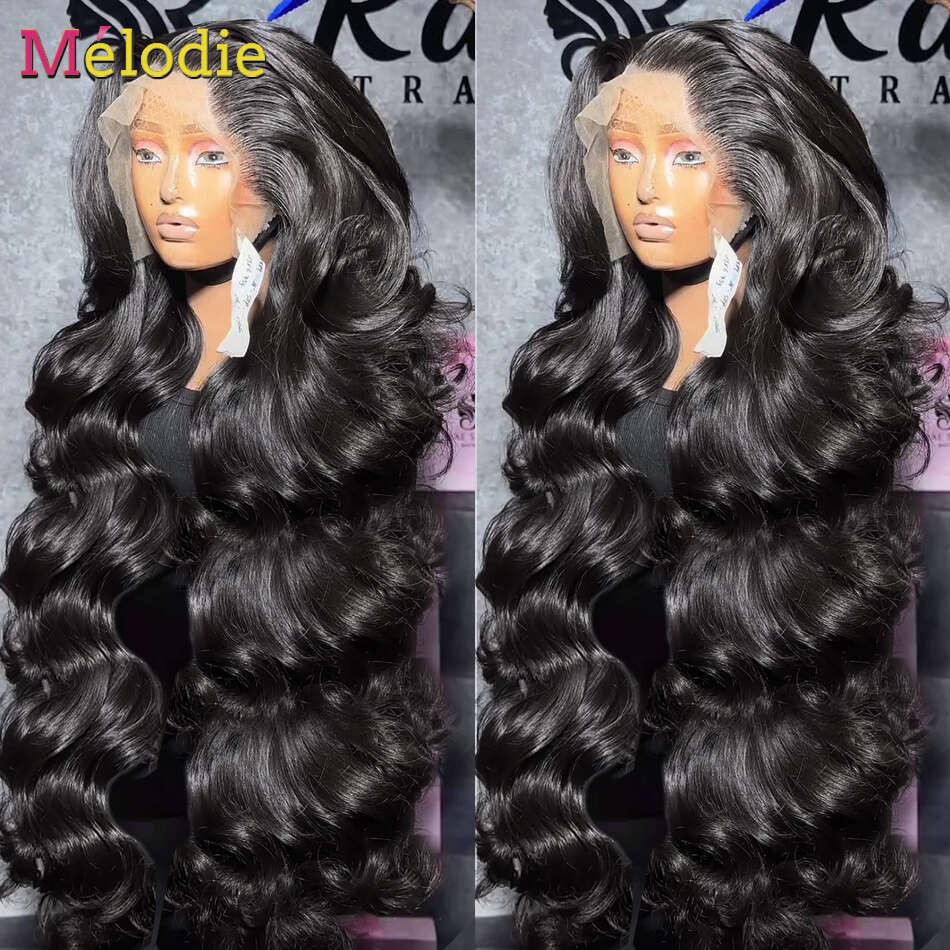 250 Density 40 Inch 13x6 Frontal Wig Body Wave 5X5 Ready Transparent Lace Front Closure Human Hair Wigs For Women