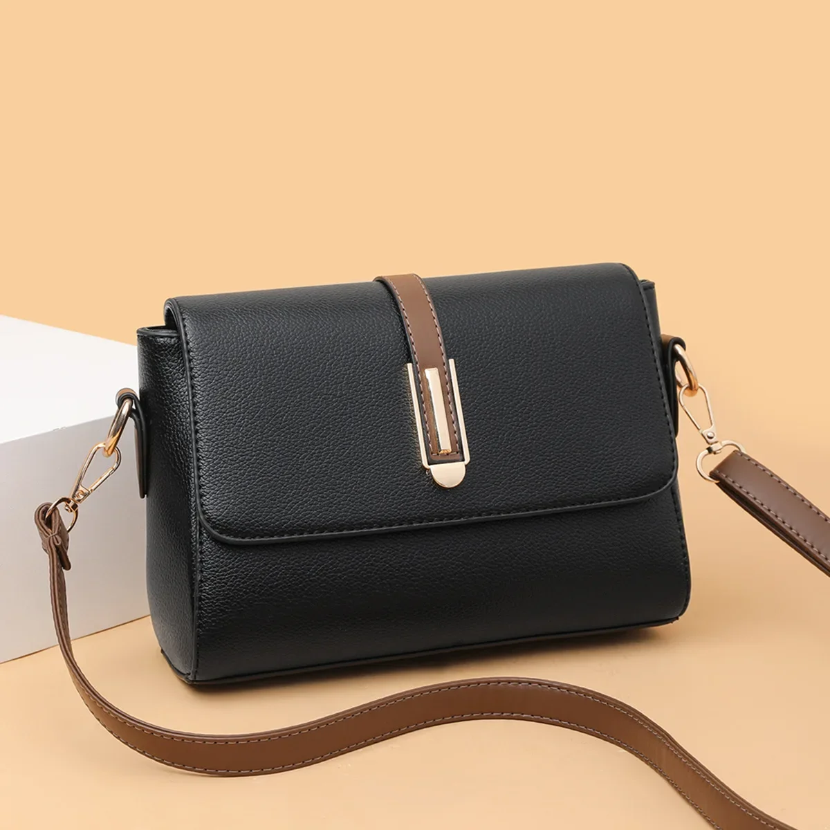 Fashion Designer Crossbody Bag PU Leather Versatile TLXT Messenger Bag Sling Shoulder Women's Bag Small Handbags