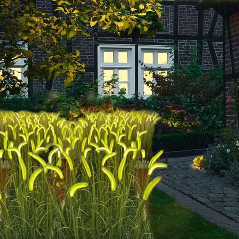 LED simulation solar dog tail grass lamp outdoor courtyard landscape decoration lawn lamp