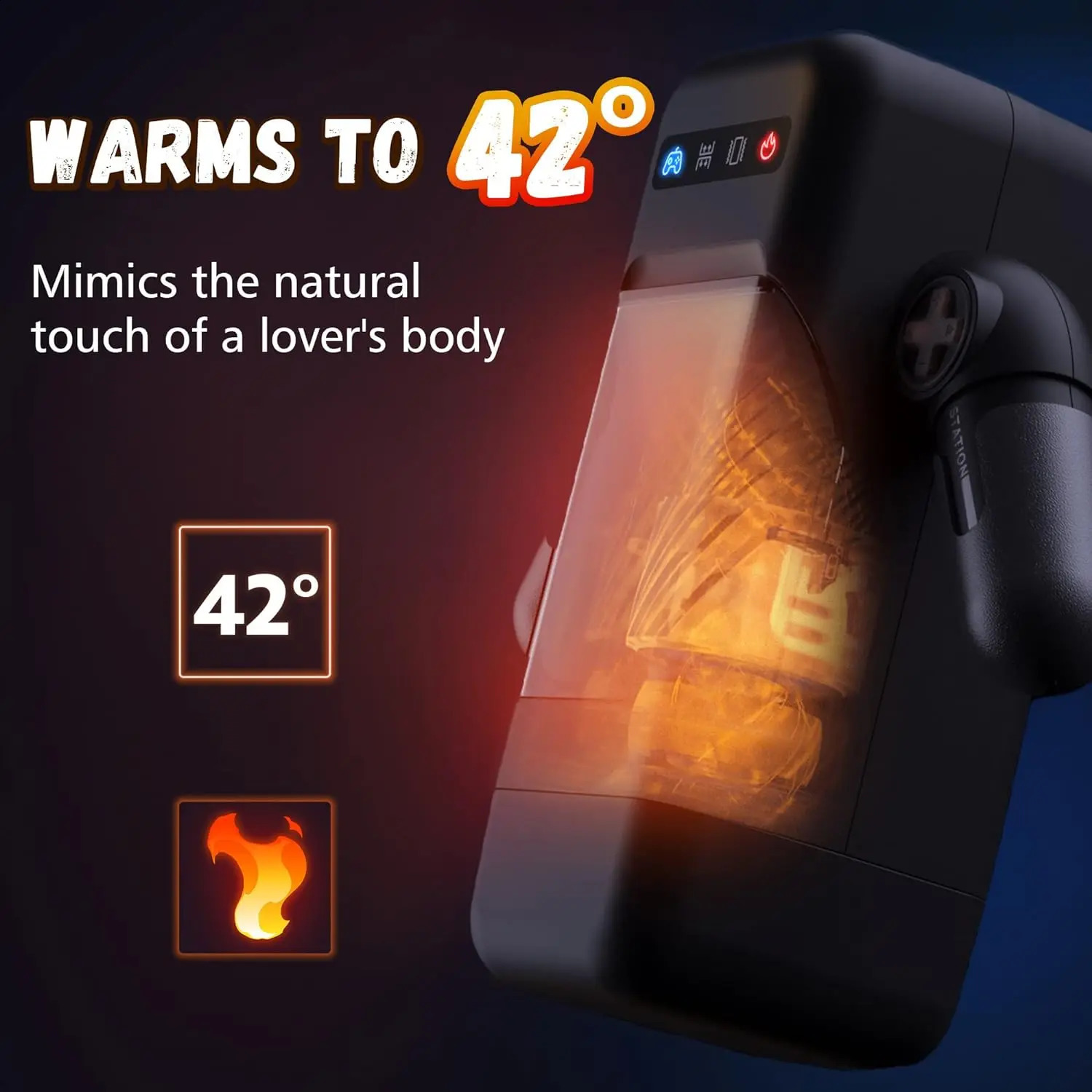 Automatic Male Masturbator Cup 10 Thrusting Vibration Modes Heating Function with Phone Holder Stroker Adult Sex Toys For Men 240914