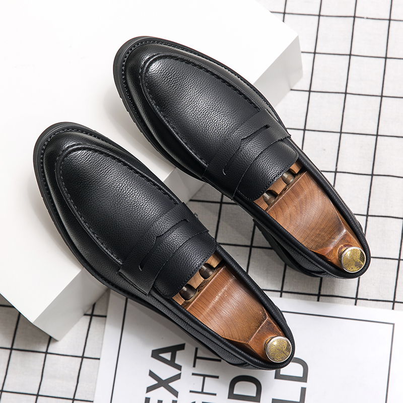 2024 Spring Autumn Hot Selg Loafers Brown Elegant Business Casual Anti Slip Formal Leather Shoes For Men's