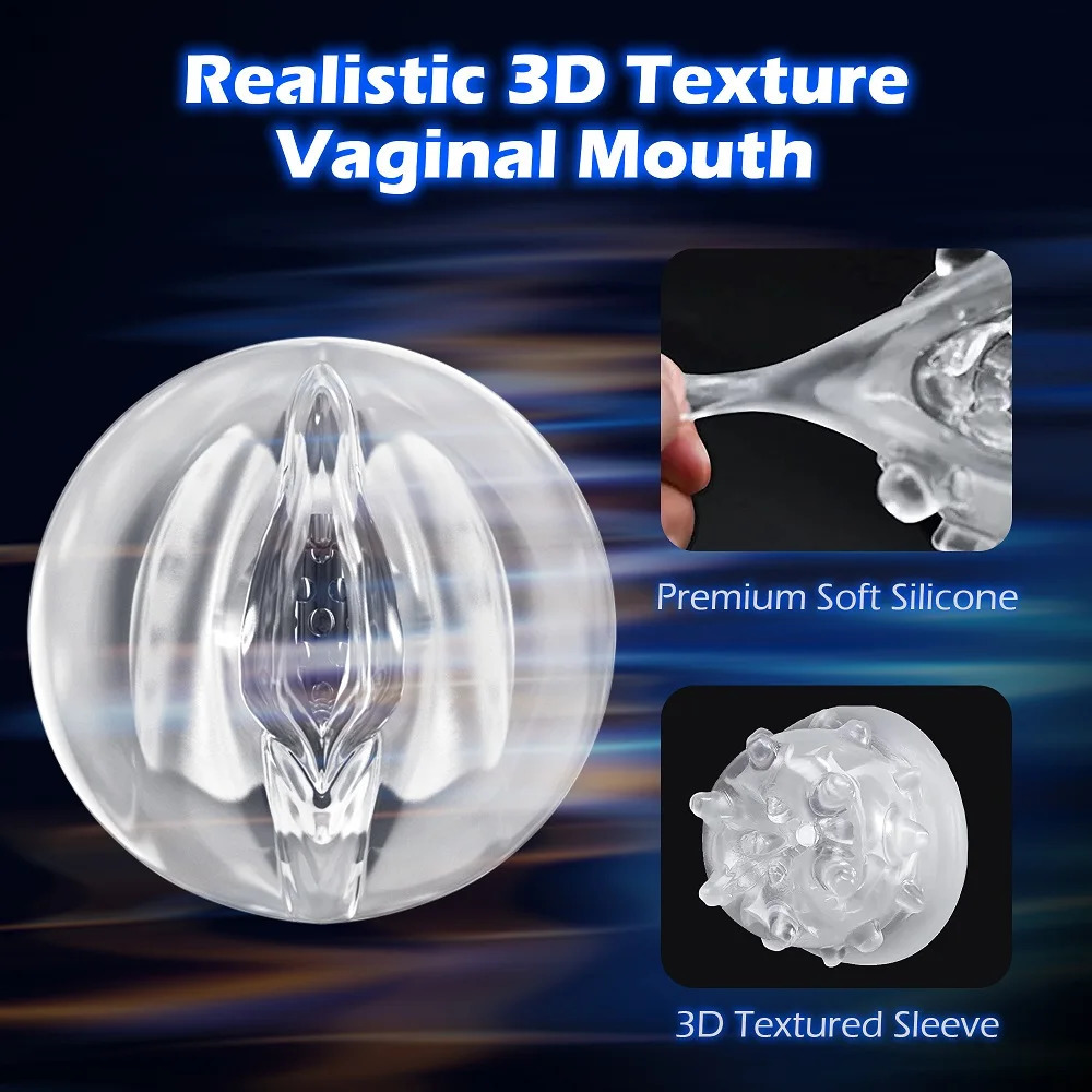 Kushor Automatic Male Masturbator 3D Realistic Vagina Masturbation Cup Telescopic Rotation Sex Toys for Men Adult Products 18 240914