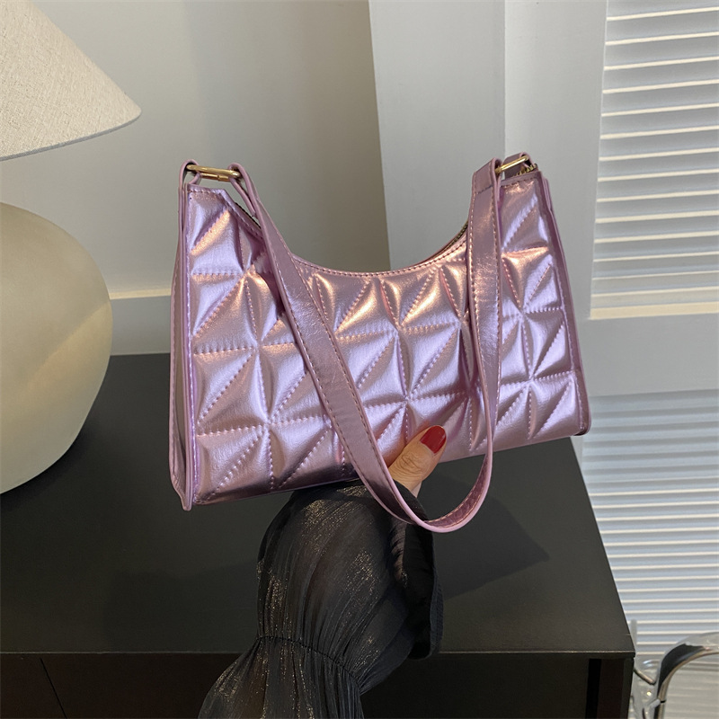 New diamond patterned embroidered underarm women's bag High end practical handbag fashionable shoulder bag