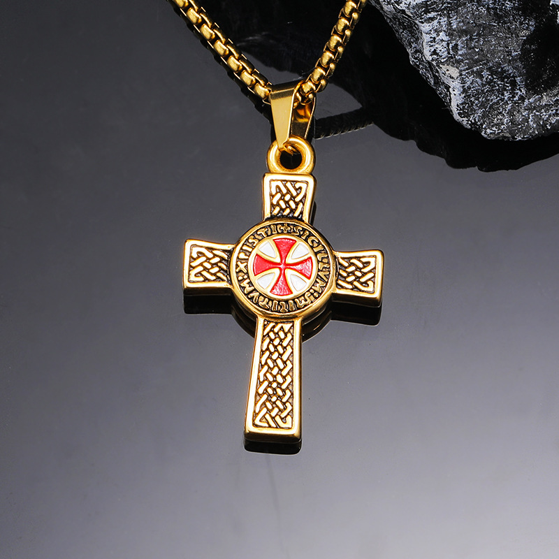 Personality hip hop titanium steel male pendant minimalist cross fashion stainless steel necklace Free shipping