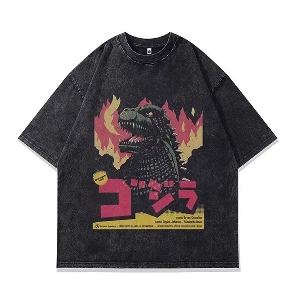 New washing makes old retro designer T-shirts, American fashion clothes, high street.