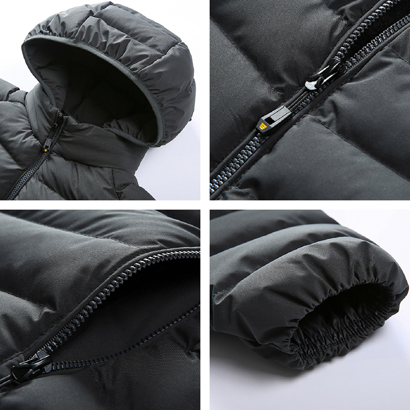 New Autumn Winter Men Warm Thick Waterproof Jacket Coat Mens Brand Windproof Outwear Detachable Hat Outfits Parkas Male
