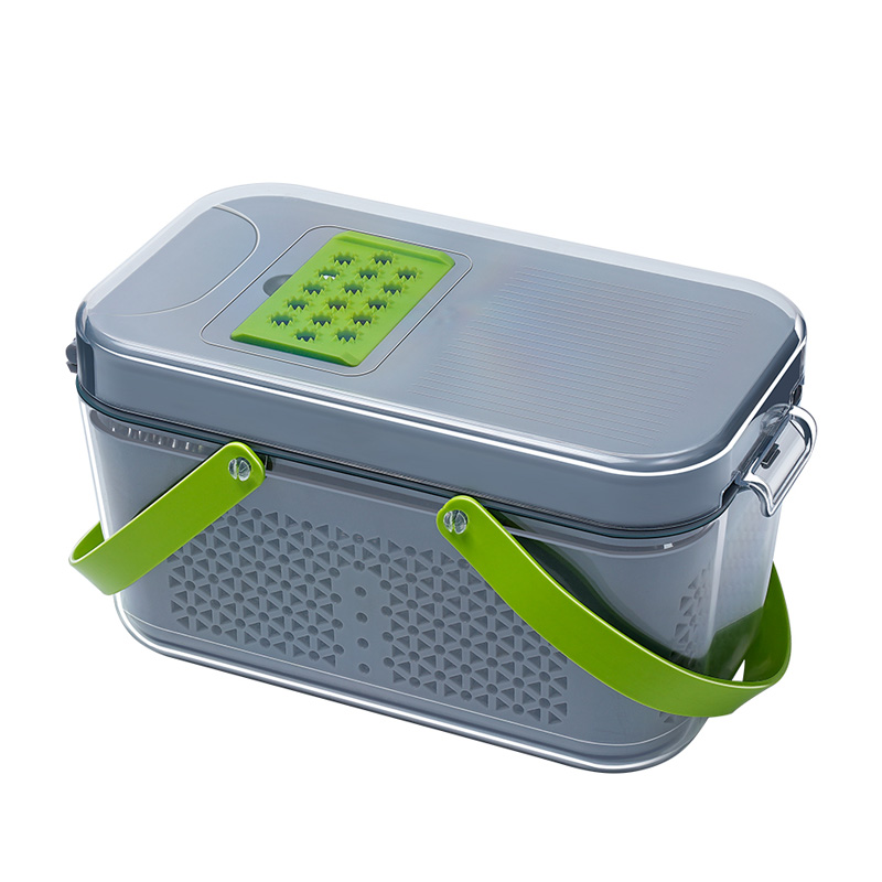 Stainless steel vegetable cutter household potato julienne grater multi-function cucumber scrubber comes with draining basket