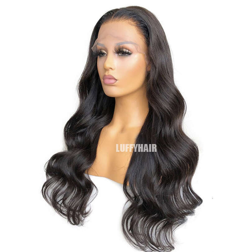 LUFFYHAIR Human Pre Plucked For Women Brazilian Remy Hair Wavy Transparent HD Full Lace Wigs