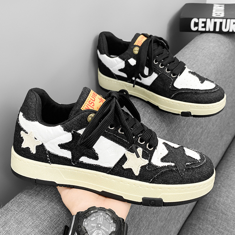 2024 Designer Men Women New White Casual Winter Platform Star Shoes Breathable Mens Womens Sneakers Trainers Skate