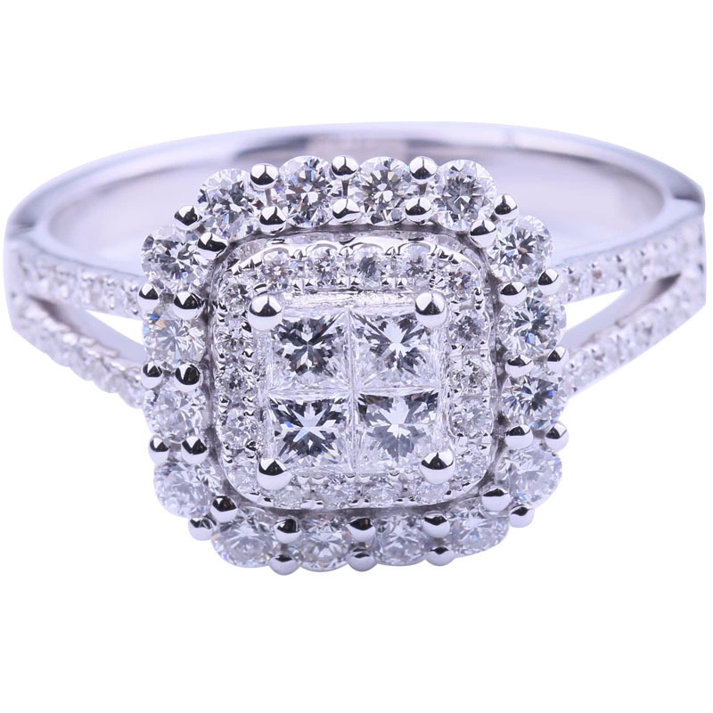 Classic women's micro-set zircon wedding rings Fashionable hand jewelry Free shipping
