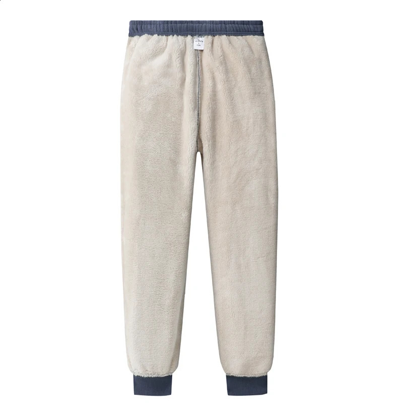 8XL Men Winter Warm Pants Thicken Sweatpants Mens Casual Fleece Sports Autumn Fashion Joggers Trousers Male s 240910