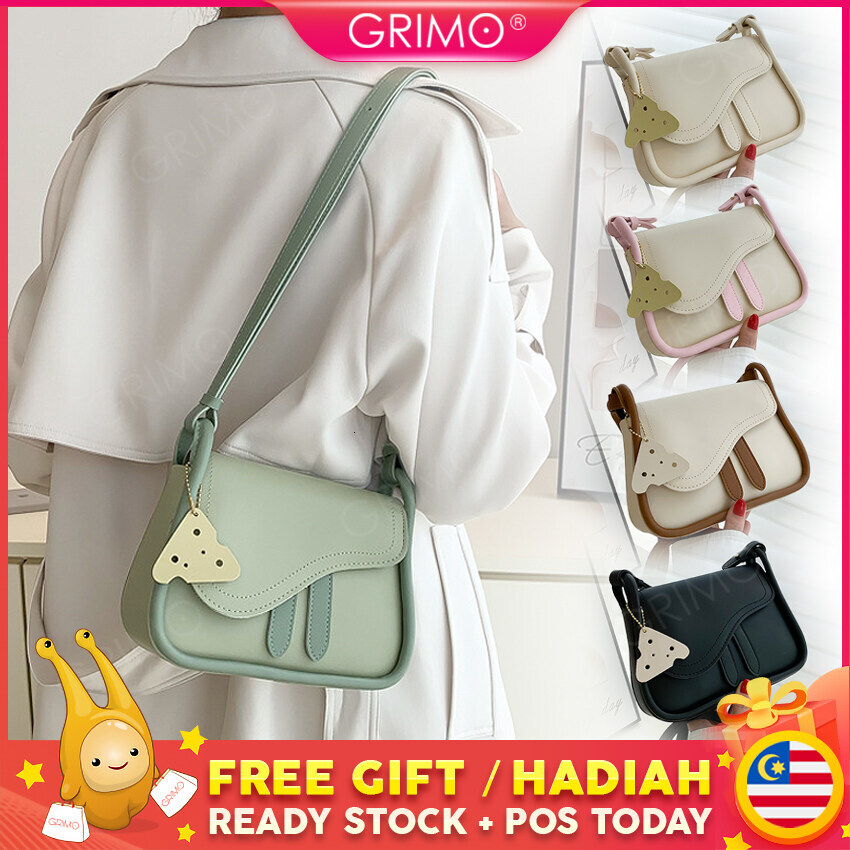 GRIMO Malaysia - Mirrage Sg Handbag Crossbody Tote Bag Women's Tangan Wanita Perempuan Casual Wallet Purse Gift Korea Japan Travel Ladies Girls N
