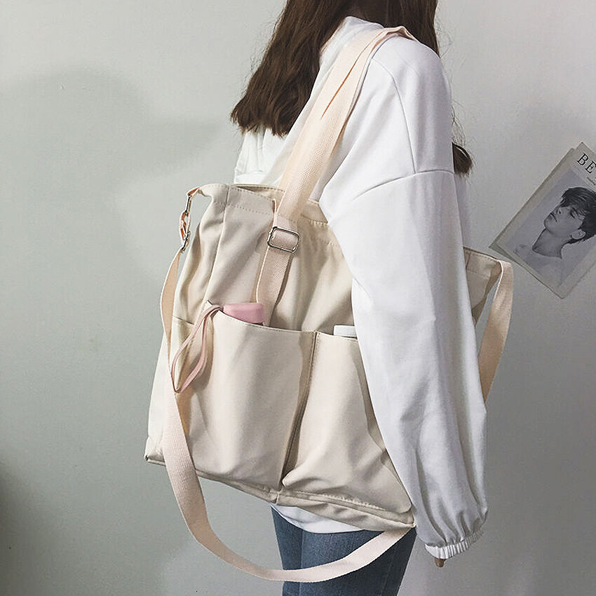 GRIMO Malaysia - Large Haku Handbag Tote Crossbody Shoulder Bag Women's Tangan Wanita Perempuan Casual Wallet Purse Cross Body Gift Korea Japan N