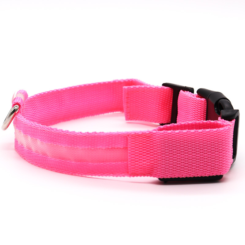 Halloween LED glow-in-the-dark ring pet light collar Cat dog collar Teddy Golden fur at night anti-lost supplies Battery version
