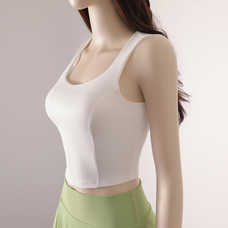 Bra Women Sexy Drawstring Back Spaghetti Strap Sports Underwear Running Fiess Yoga Camisole Tank Top