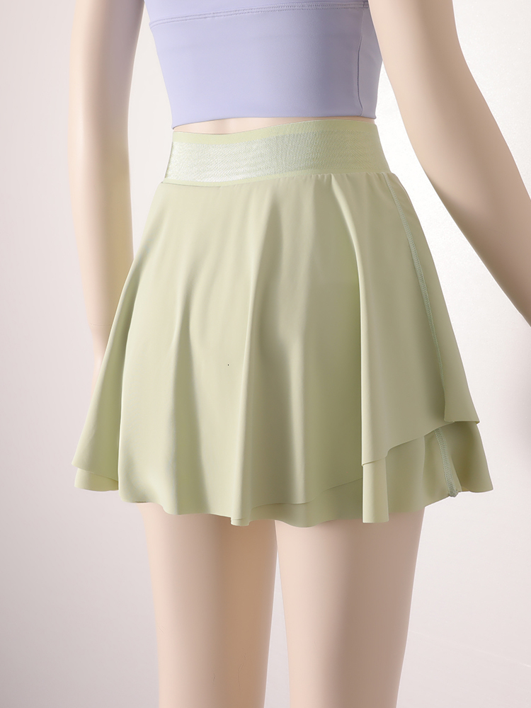 New Custom Solid Quick-Drying Yoga Dress With Arc Hip Design Fiess Golctivewear Skirts For Women