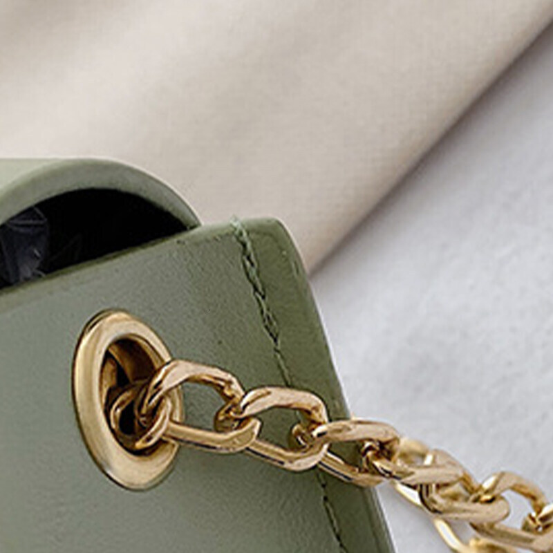 tyle Women Fashion Classy Elegant Small Mini Premium PU Leather Chain Travel Outing Sg Shoulder Bag Crossbody Handbag Pouch - 9576