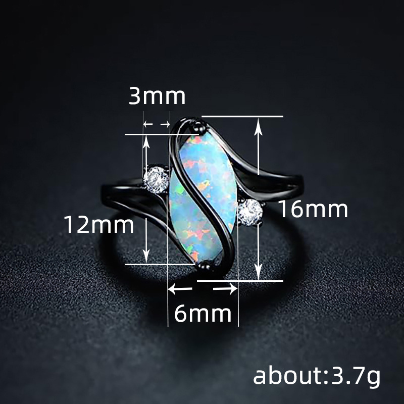 New Fashion European and American Marquise Ring S-shaped twisted exaggerated male and female rings Free shipping