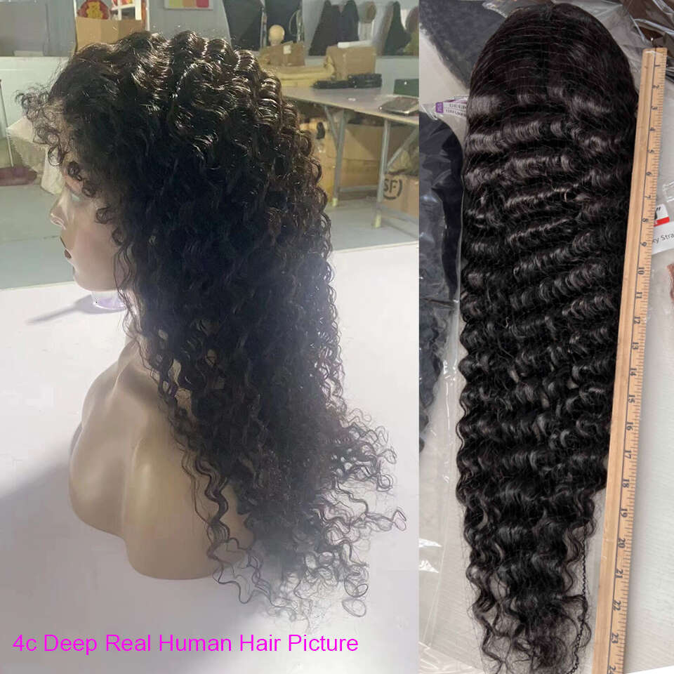 Clearance SuperDeals 4c Edges Haire Wig 13x6 13x4 Deep Wave Lace Front Human Hair Wigs For Women Virgin 16-36 Inch