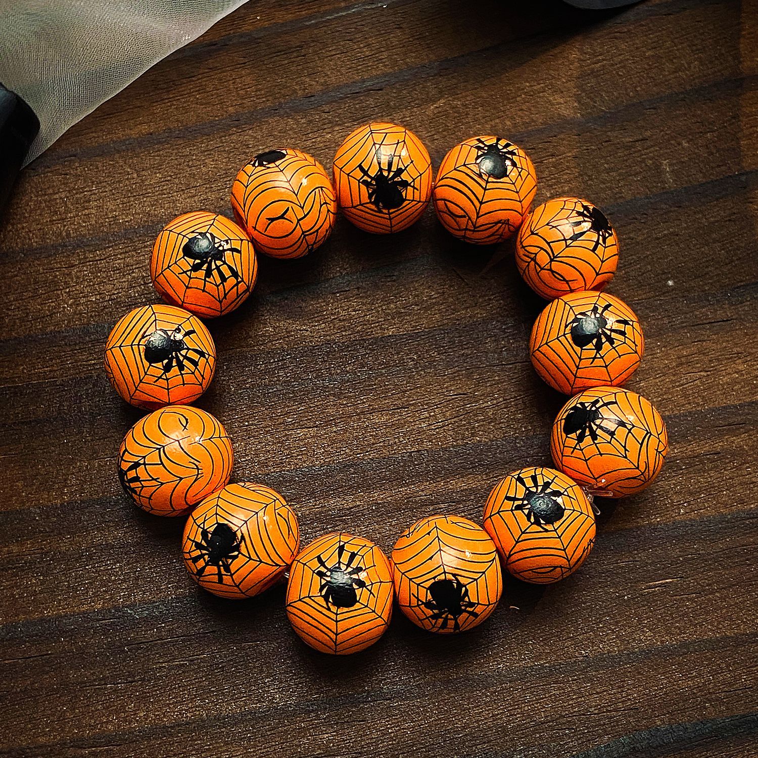 Beaded bracelet New Skeleton Spider Web Hand String for Men and Women, European and American Creative Hand String DIY Festival Handmade