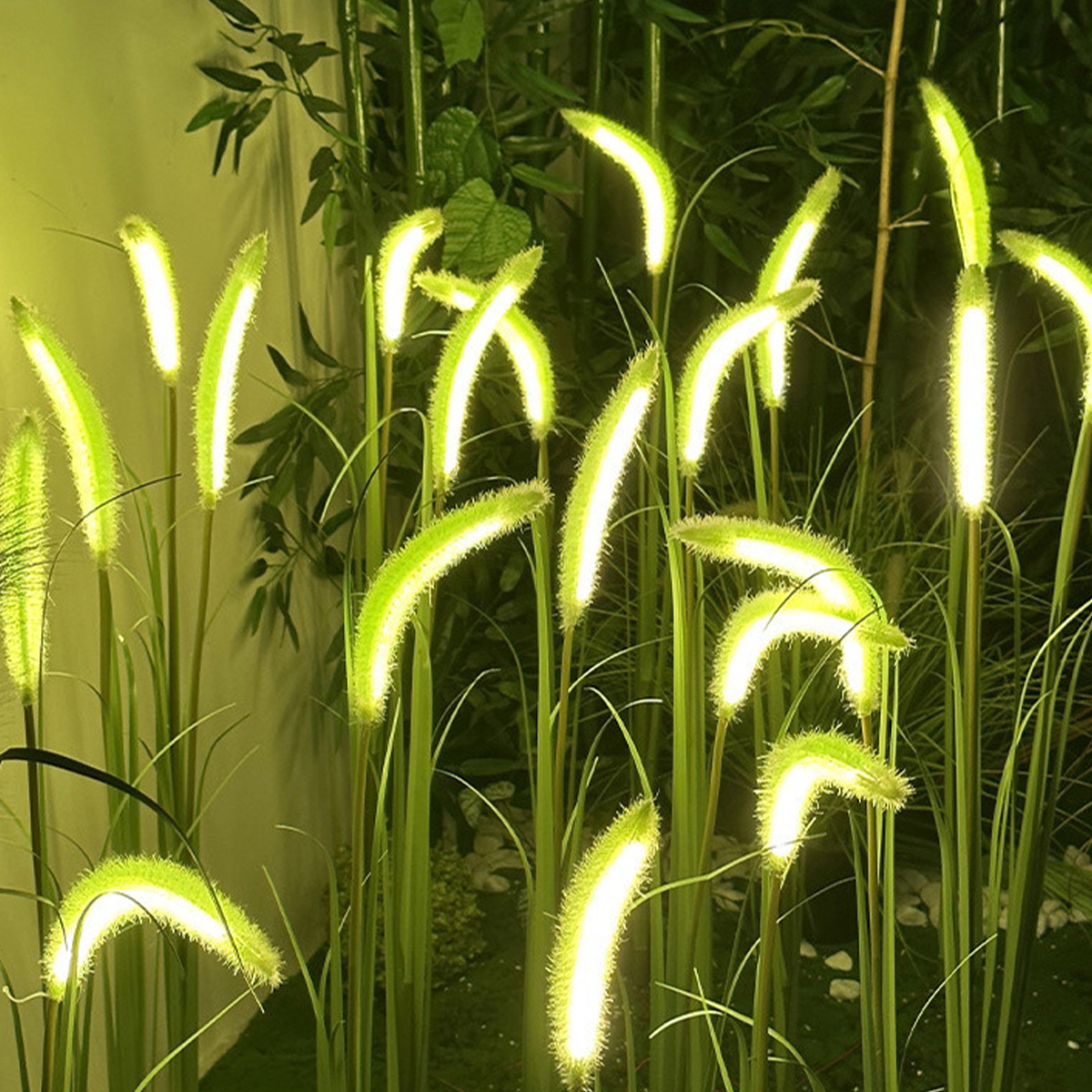 LED simulation solar dog tail grass lamp outdoor courtyard landscape decoration lawn lamp