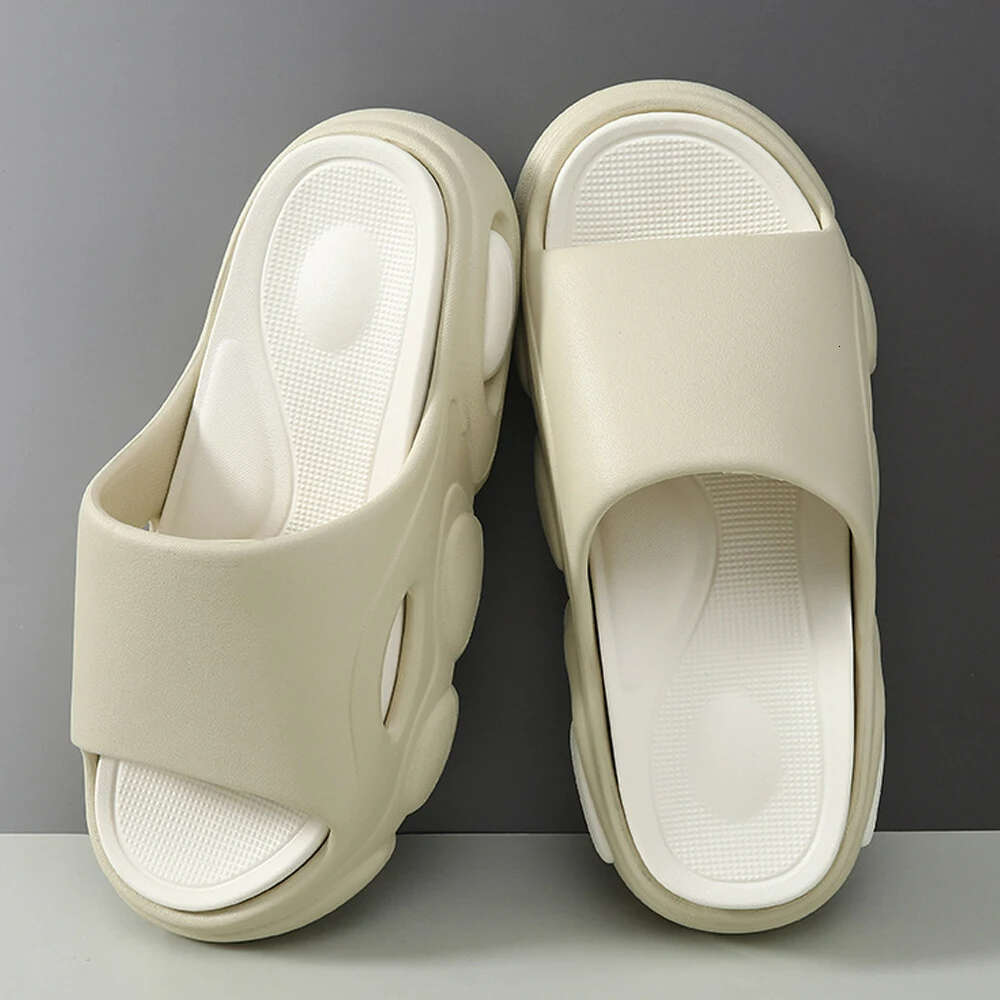 Crestar Platform Soft Eva Slippers For Women Men Fashion Comfortable Unisex Home Sandals Bathroom Non-Slip Slides Beach Shoes