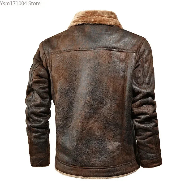 Winter Men's High-Quality Male Wool Thicken Warm Coat Youth Fashion Casual Chamois Leather Jacket Men Clothing