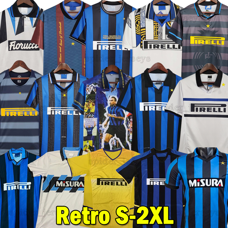 SNEIJDER ZANETTI Inter Retro Soccer jerseys 1988 1990 92 94 97 BAGGIO MILITO CRESPO MATERAZZI DJORKAEFF ADRIANO MILANes 2000 03 05 07 2010 11 Football Shirts kids kits