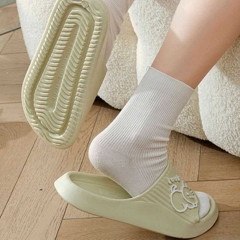 Cloud Summer Slippers Cartoon Bear Flip ps Beach Shoes Women Flat Sandals Indoor Bathroom Slides Men