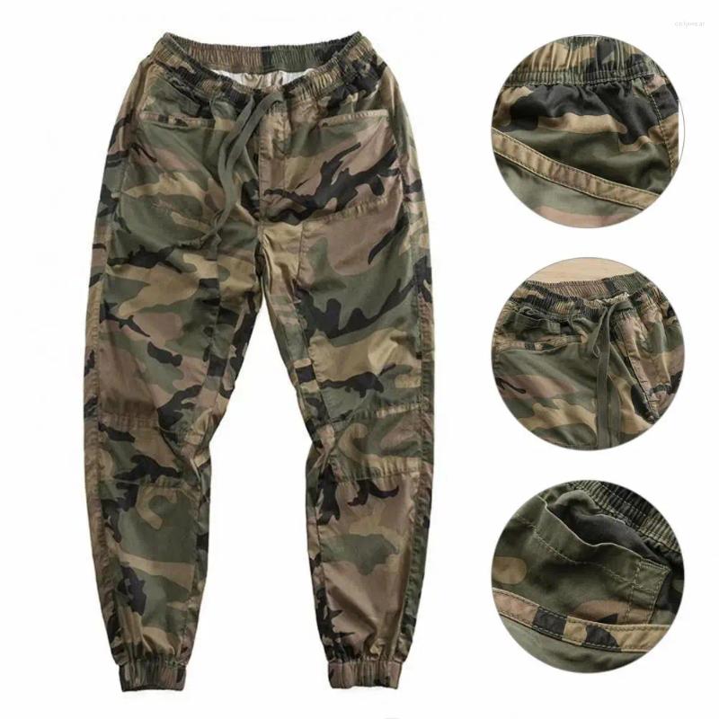 Men's Pants Men Camouflage Wear-resistant Quick Dry Lightweight Cargo Trousers For Summer
