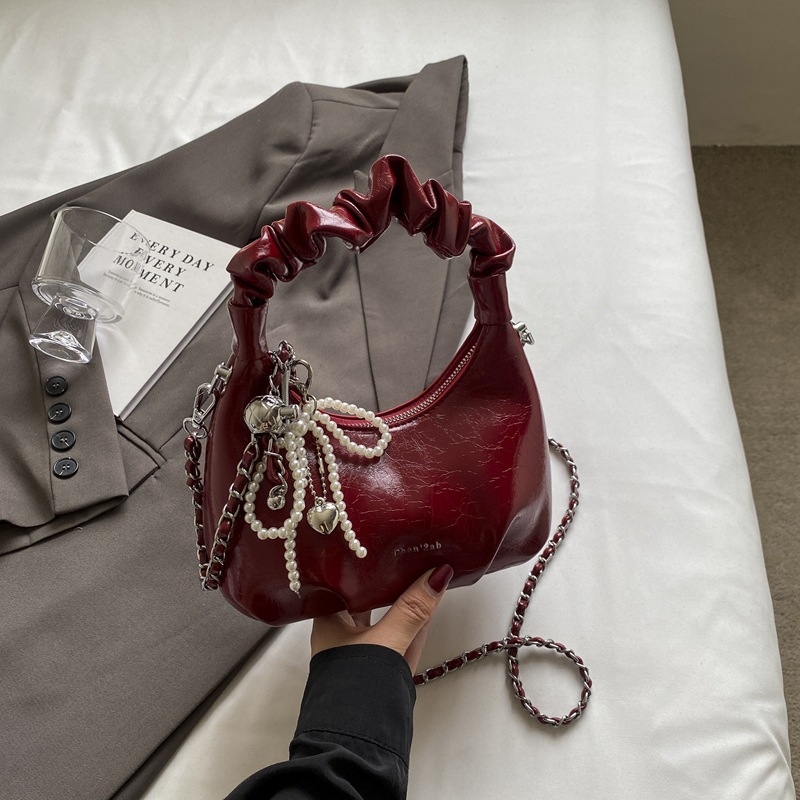 New fashionable chain bag French High Beauty Handheld Dumpling Bun
