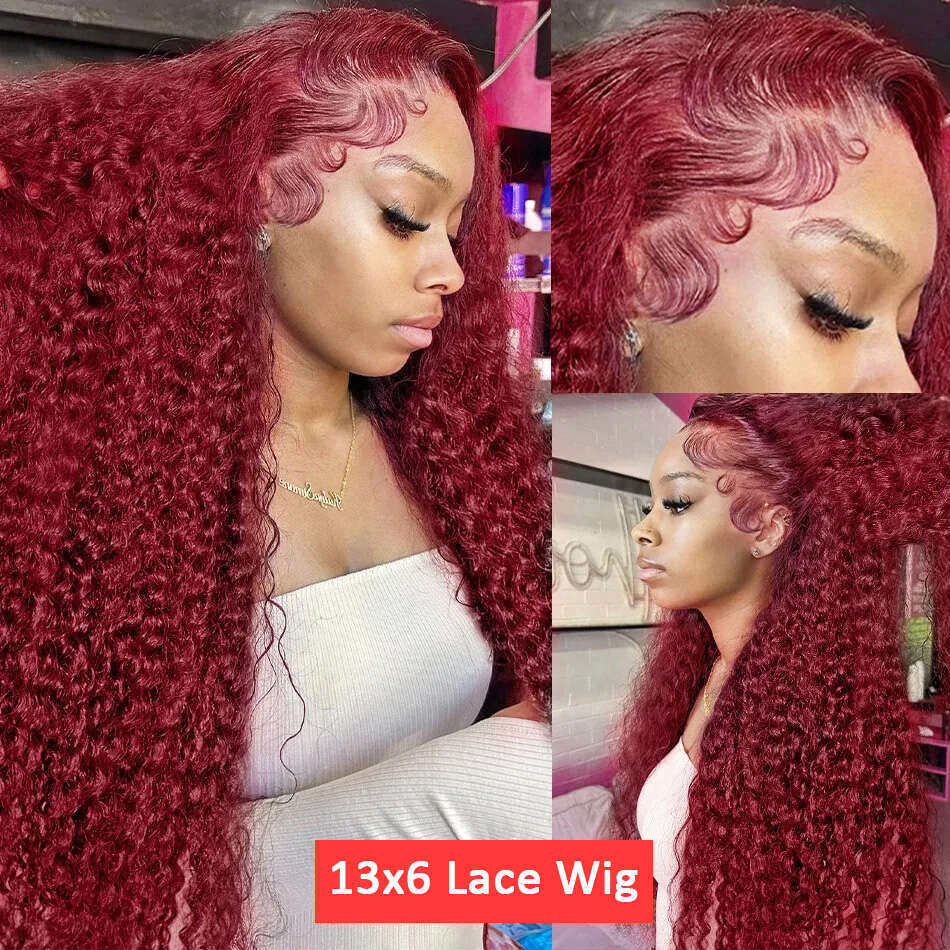 Sophianna Bury 13x6 Hd Frontal Human Hair Deep 13x4 Curly Water Wave Lace Front Wig Brazilian Wigs On Sale