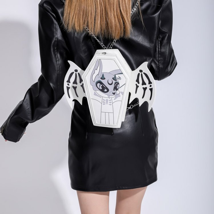 Designers Bag Coffin And Sweet Cool Bat Wing Personalized Chain Halloween Funny Ghost Shoulder Bag