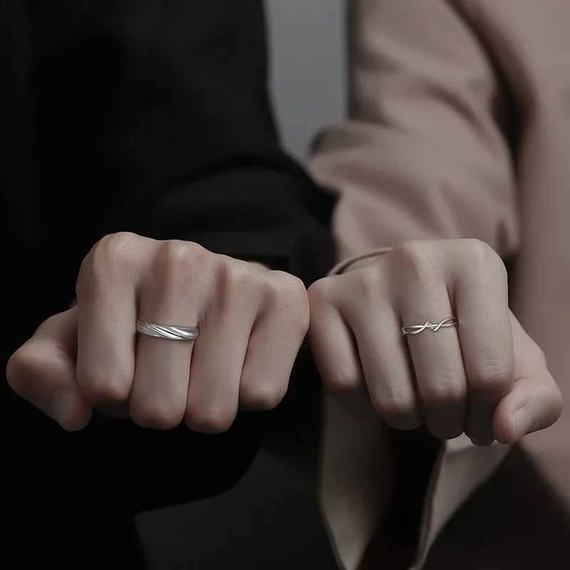 Couple Rings Set Original Design Sensibilityniche Engraving Couple Items For Anniversary Valentines Day GiftX240921