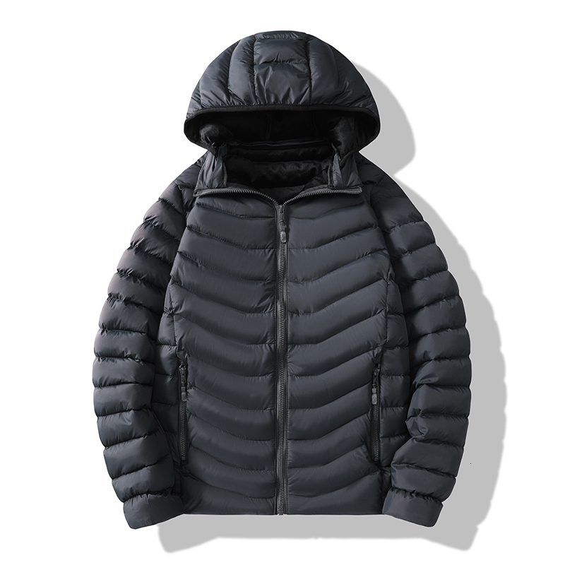 2023 New Autumn Winter Men Warm Waterproof Jacket Mens Casual Hooded Windproof Detachable Hat Parkas Coat Male