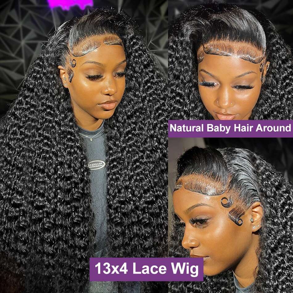 Wigirl 250% 30Inch Loose Deep 13x6 HD Frontal Wig Brazilian 13x4 Water Wave Curly Lace Front Human Hair Wigs For Women