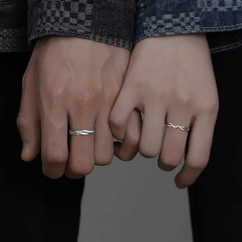Couple Rings Set Original Design Sensibilityniche Engraving Couple Items For Anniversary Valentines Day GiftX240921
