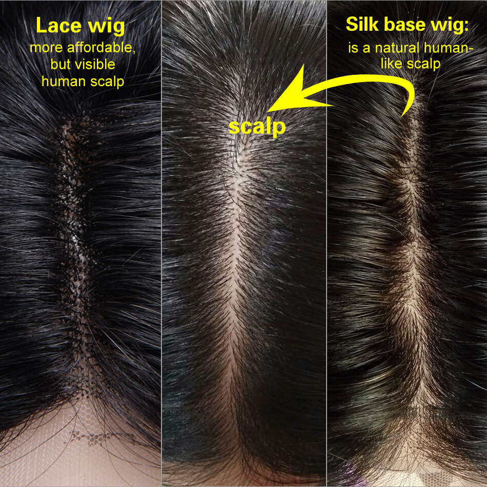 LUFFYHAIR 5*4.5 Silk Base Full Human Wigs With Baby Pre Plucked Straight Brazilian Remy Hair Lace Wig For Women