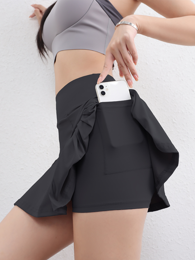 2024 Women Sport Skirt For Tennis Yoga Fiess Running High Waist Pleated Miniskirts