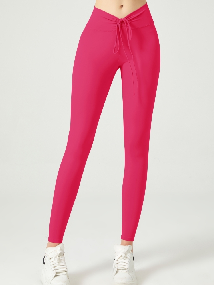 High Waist Women Yoga Stretch Fiess Gym With Back Pocket Exercise Sports Pants Training Tights Running Leggings Quick