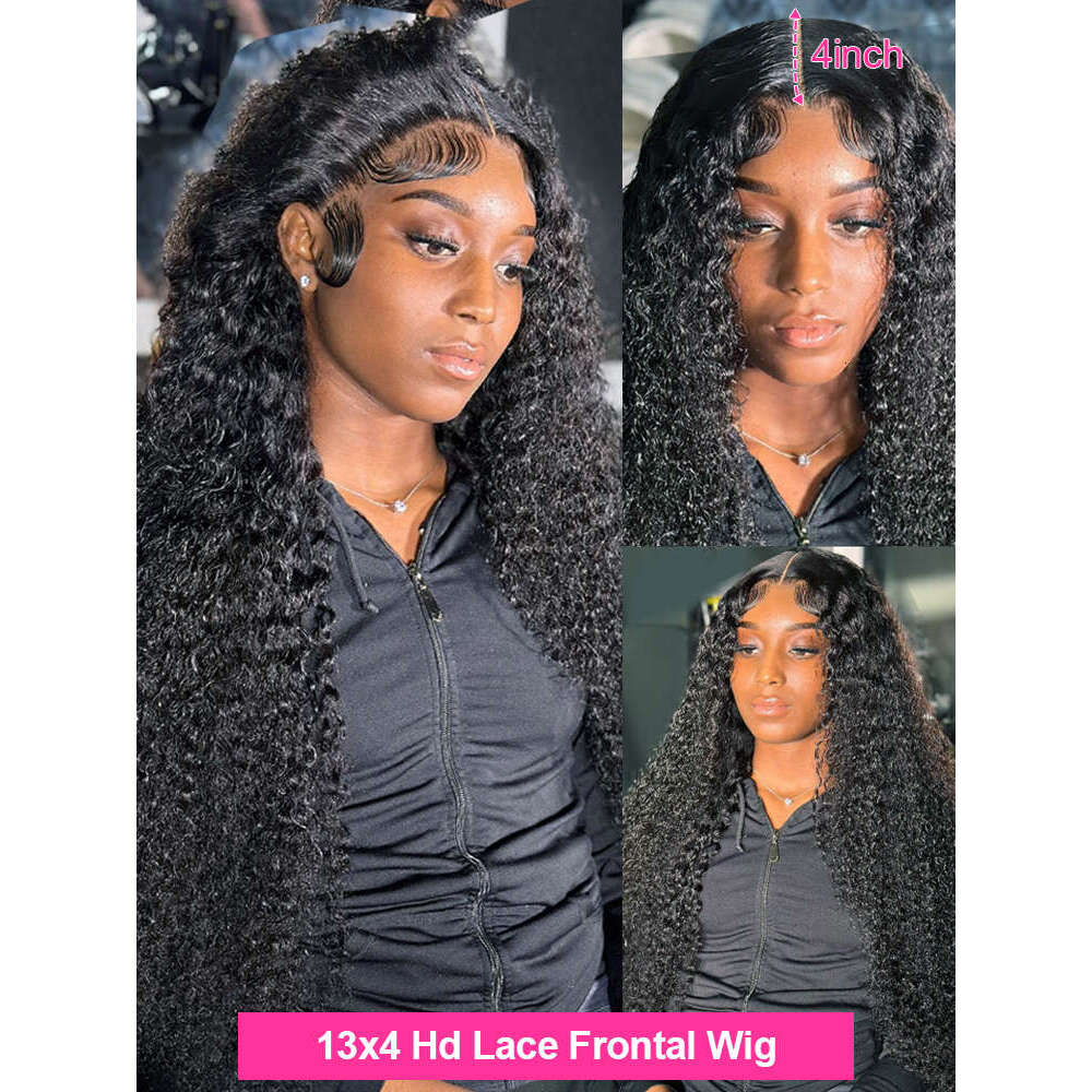 High Density 250% Loose Deep Wave 40Inch 13x6 13x4 HD Lace Frontal Human Hair Wig 7x5 Glueless Ready To Go Preplucke Curly Wigs