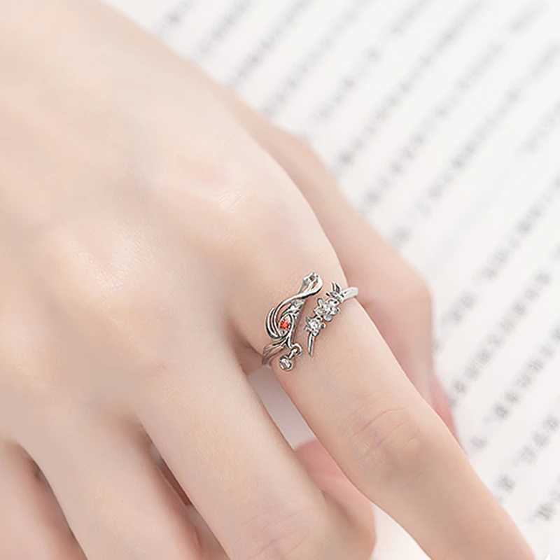 Anime Tian Guan Ci Fu Ring Heaven Officials Blessing Hua Cheng Xie Lian Adjustable Unisex Couple Rings Jewelry Accessories GiftX240921