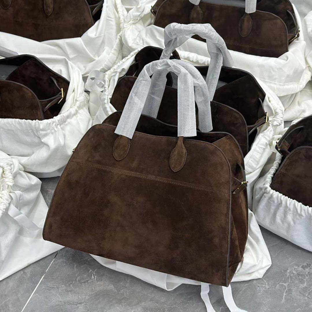 High Quality Margaux15 38Cm Handbag Factory Direct Sales Soft Natural Leather Shoulder Bags