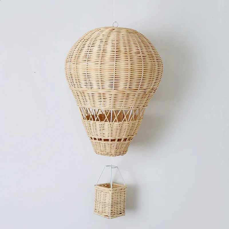 Hand woven air balloons for childrens room decoration pography props Nordic wall hanging decorations and pendants 240919