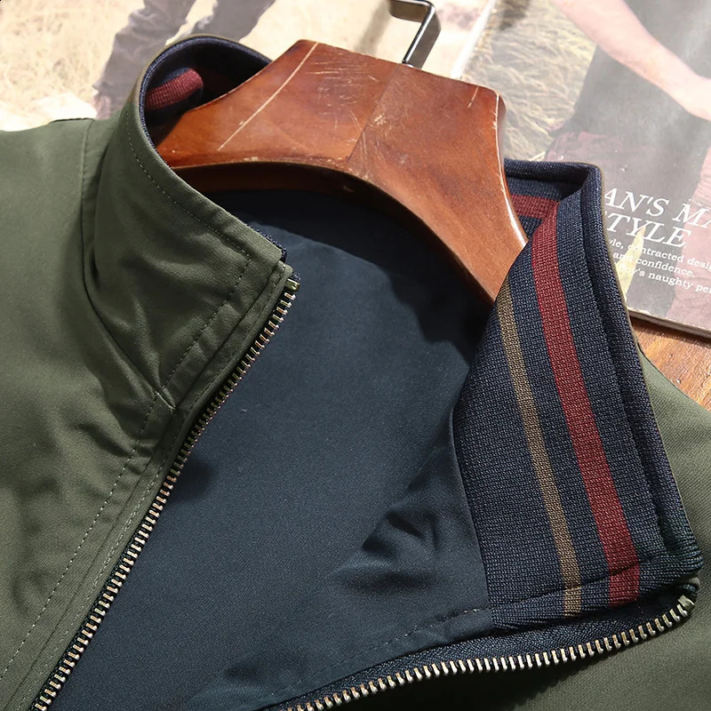 Mens Windbreaker Double-sided Wear Jackets Men Baseball Pilot Bomber Pure Cotton Jacket Hip Hop Streetwear Coat Mult-color 240911