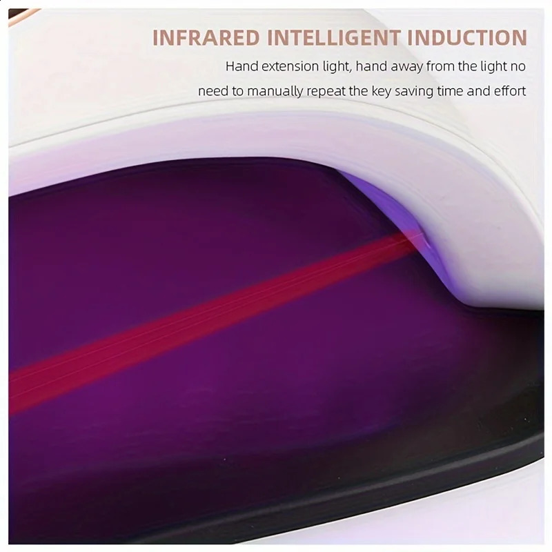 268W UV LED Nail Lamp Professional Nail Dryer Gel UV Light for Nails with 4 Timers and LCD Auto Sensor for Salon and Home 240914